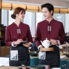traditional Chinese style blouse for waiter waitress restaurant hotel