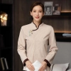 chinese hotel service staff uniform housekeeping work blouse