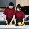 summer breathable chef jacket chef uniform with mesh