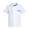 summer breathable chef jacket chef uniform with mesh Color White