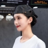 unisex stripes button mesh summer beret hat waiter driver outdoor cap hat Color Color 6