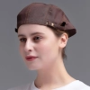 high quality 3 snap-fastener button beret hat waiter deal cap