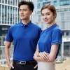 high quality solid color company work tshirt uniform waiter chef custom logo supported