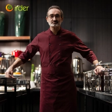 2025 Fashion Italy restaurant upgrade double breasted chef jacket coat chef uniform