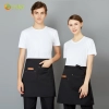 fashion Eruope restaurant England cafe waiter apron work apron wholesale Color black apron (with PU leather)