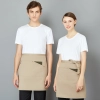 fashion Eruope restaurant England cafe waiter apron work apron wholesale Color khaki apron (design 2)