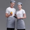 fashion Eruope restaurant England cafe waiter apron work apron wholesale Color grey apron (design 5)