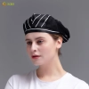 summer breathable mesh women men beret hat orange black patchwork