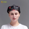 summer breathable mesh women men beret hat orange black patchwork