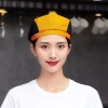 summer breathable mesh women men beret hat orange black patchwork