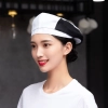 summer breathable mesh women men beret hat orange black patchwork