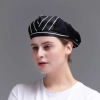 summer breathable mesh women men beret hat orange black patchwork