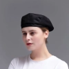 summer breathable mesh cookware print beret hat chef hat