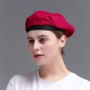 summer breathable mesh women men beret hat orange black patchwork