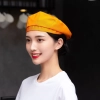 summer breathable mesh cookware print beret hat chef hat