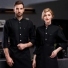 2023 Germany restaurant  Bread store chef coat head chef jacket uniform Color Black